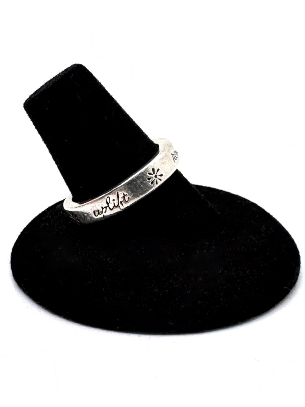 BSD Inspirational Engraved Sterling Silver Band Ring Bob Simeon Designs Size 8